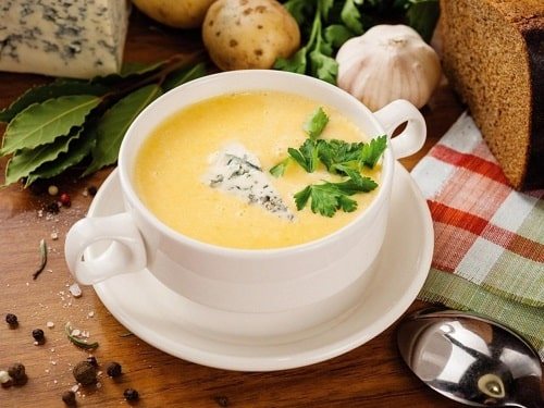 как приготовить сырный суп с курицей