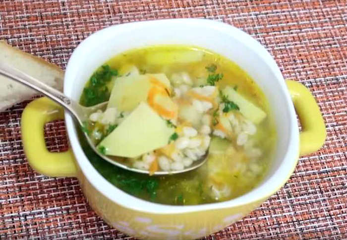 рассольник с курицей