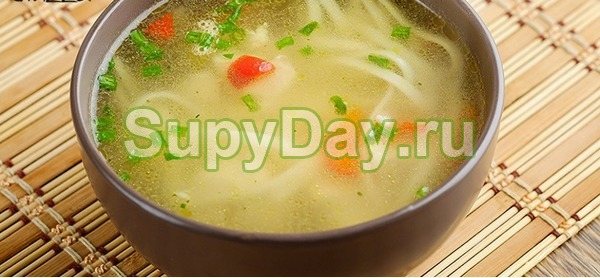 Суп на курином бульоне традиционный