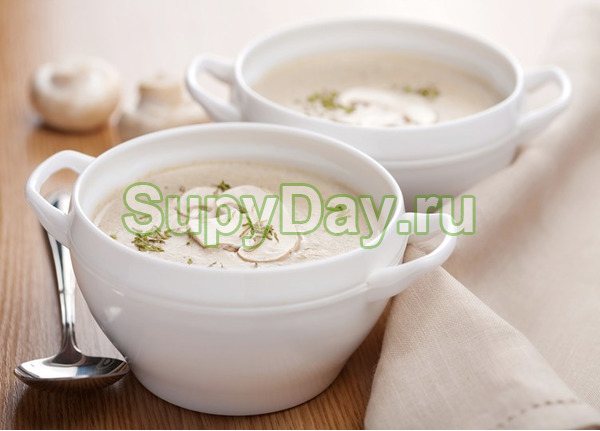 Суп-пюре из шампиньонов