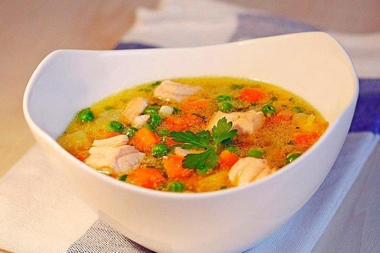 Суп со свининой и овощами