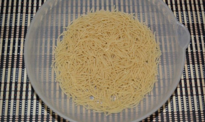 Вермишель для сырного супа